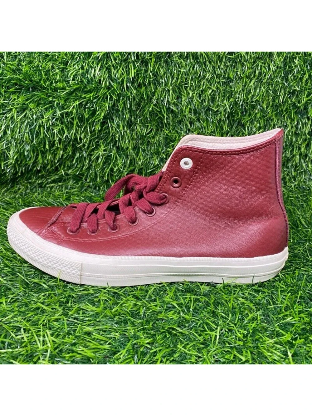 Converse MA-1 SE High Top Trainers Burgundy Leather Mens Size 9 Sneakers 2226